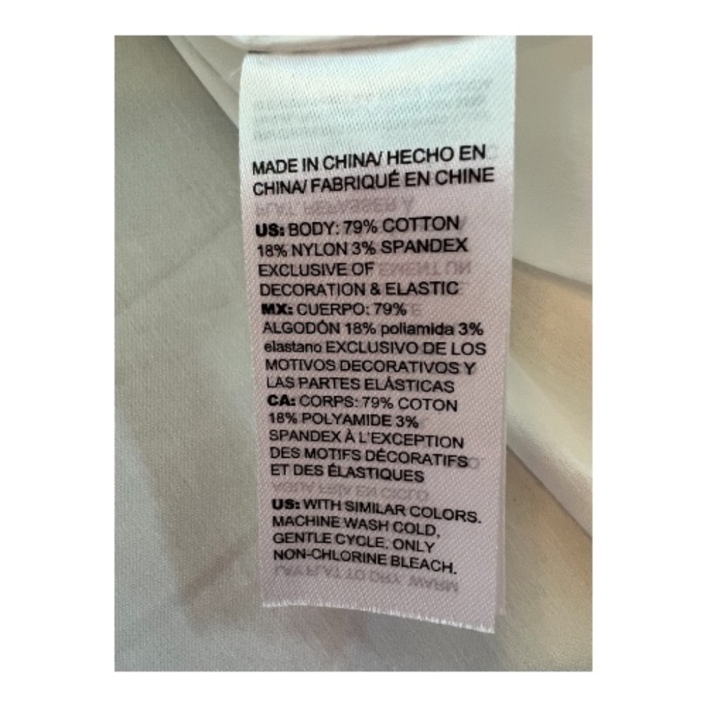 EUC Chico’s embroidered poplin blouse balloon sleeve | size 14 - Picture 9 of 10